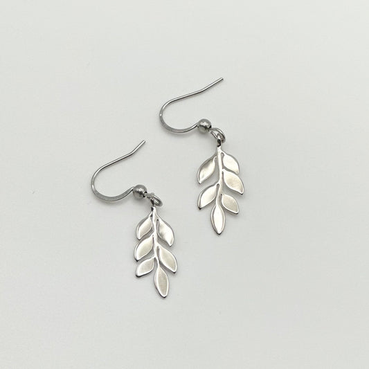Vine Earrings | Rhodium