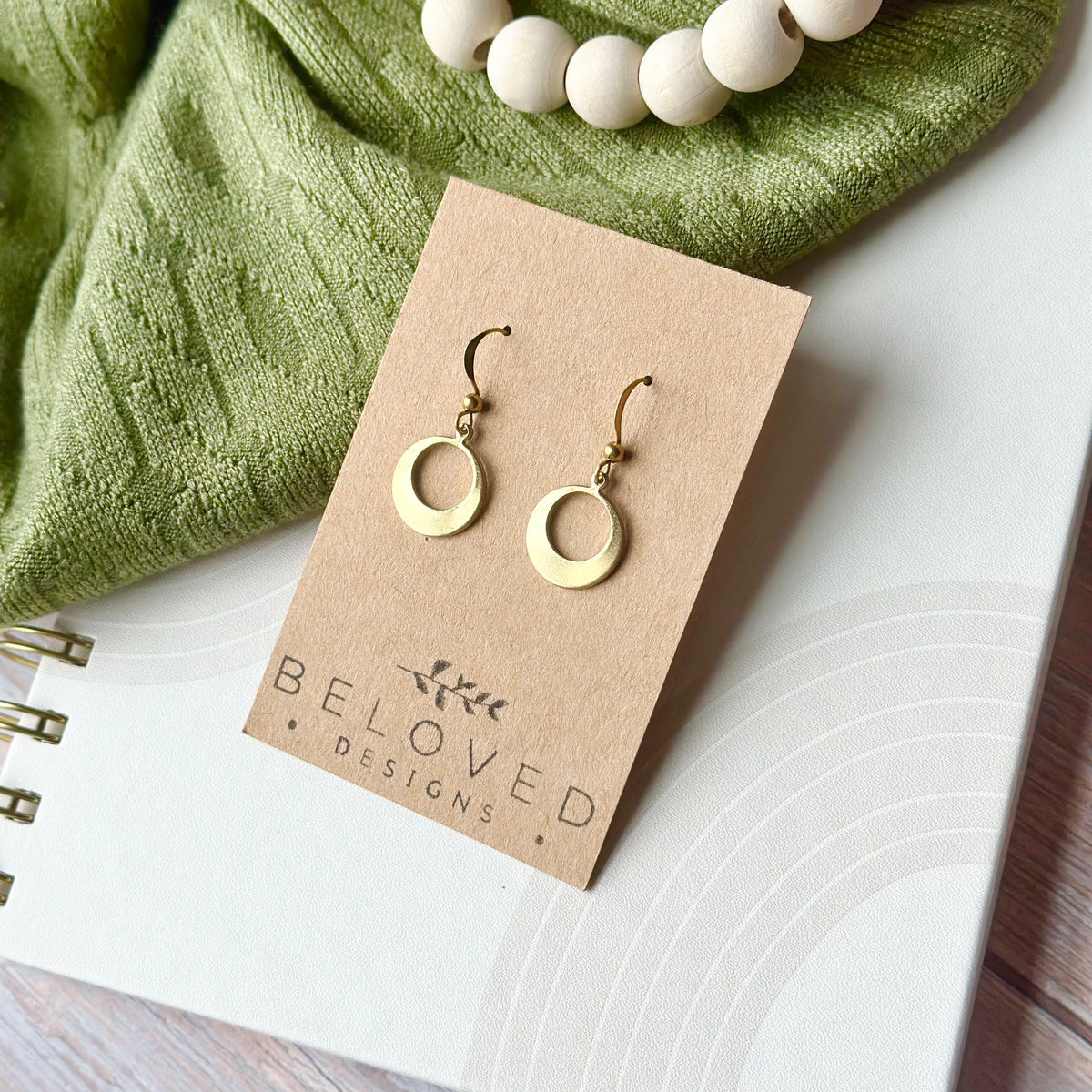 Brass Hoop Earrings | Petite