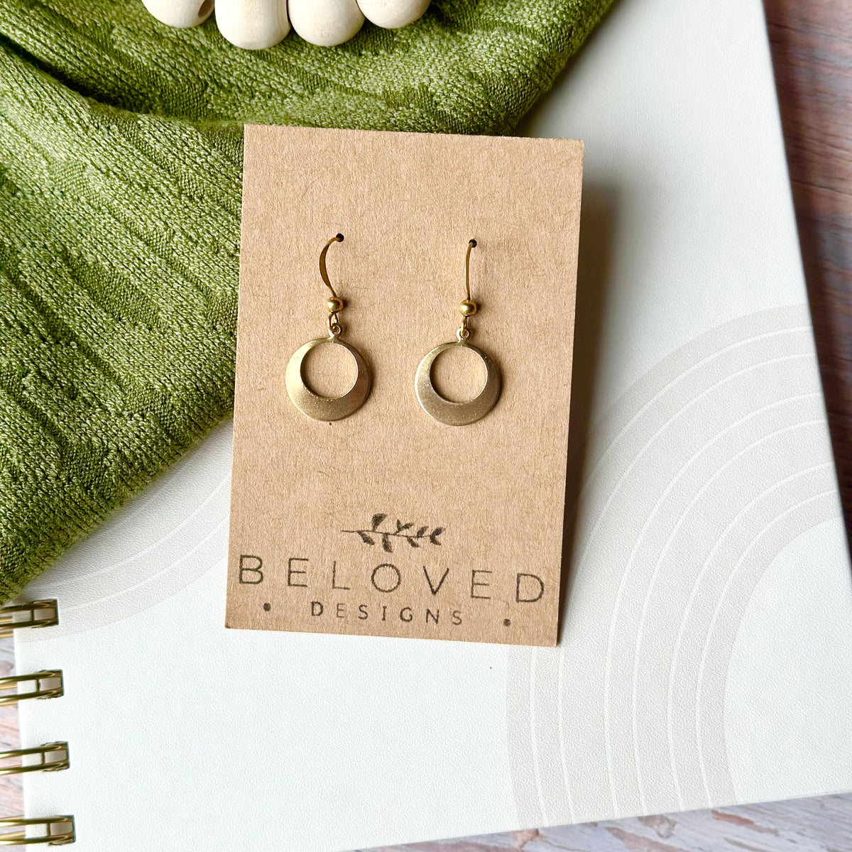 Brass Hoop Earrings | Petite