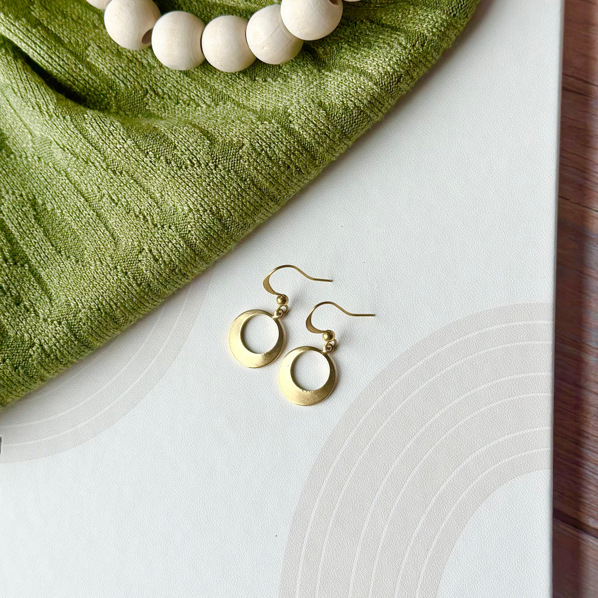 Brass Hoop Earrings | Petite