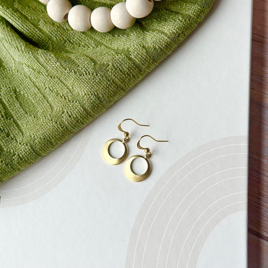 Brass Hoop Earrings | Petite