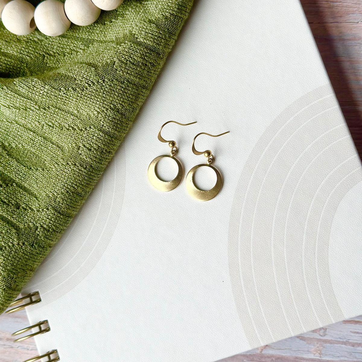 Brass Hoop Earrings | Petite