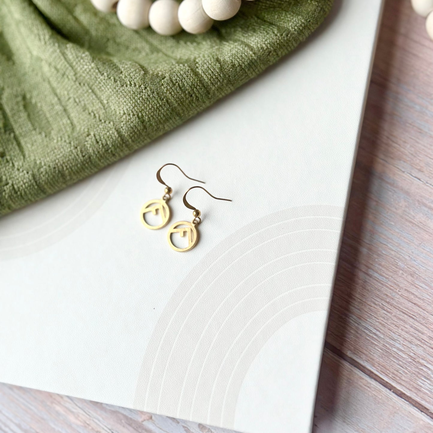 Brass Mountain Silhouette Earrings - Petite