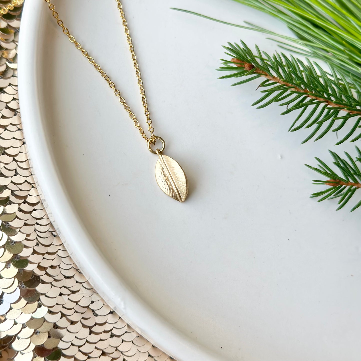 Gold Leaf Necklace