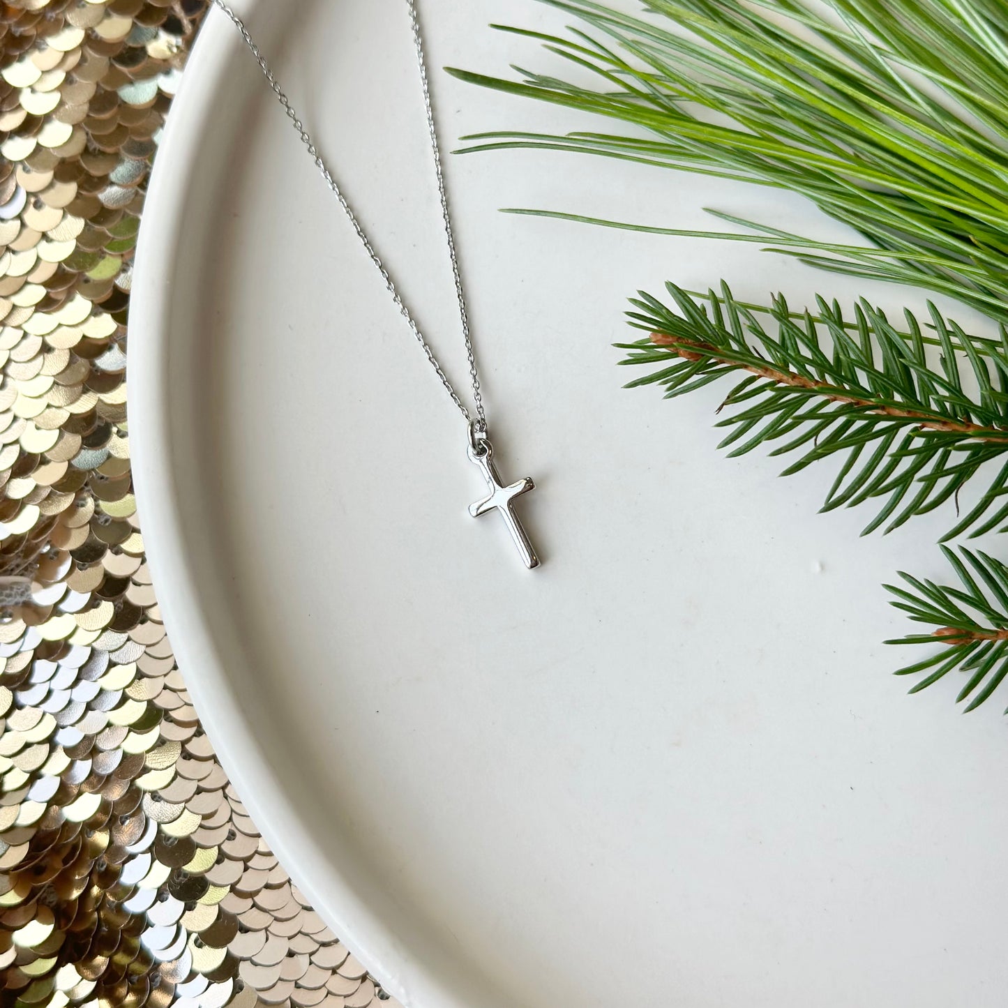 Silver Cross Necklace