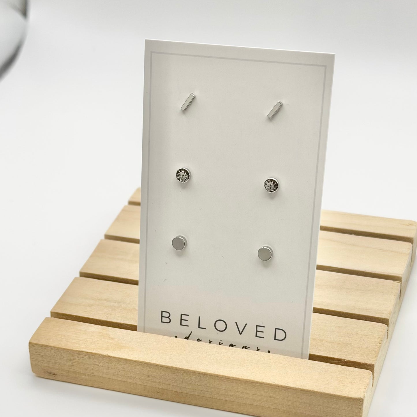 Triple Stud Earring Set 1 | Rhodium