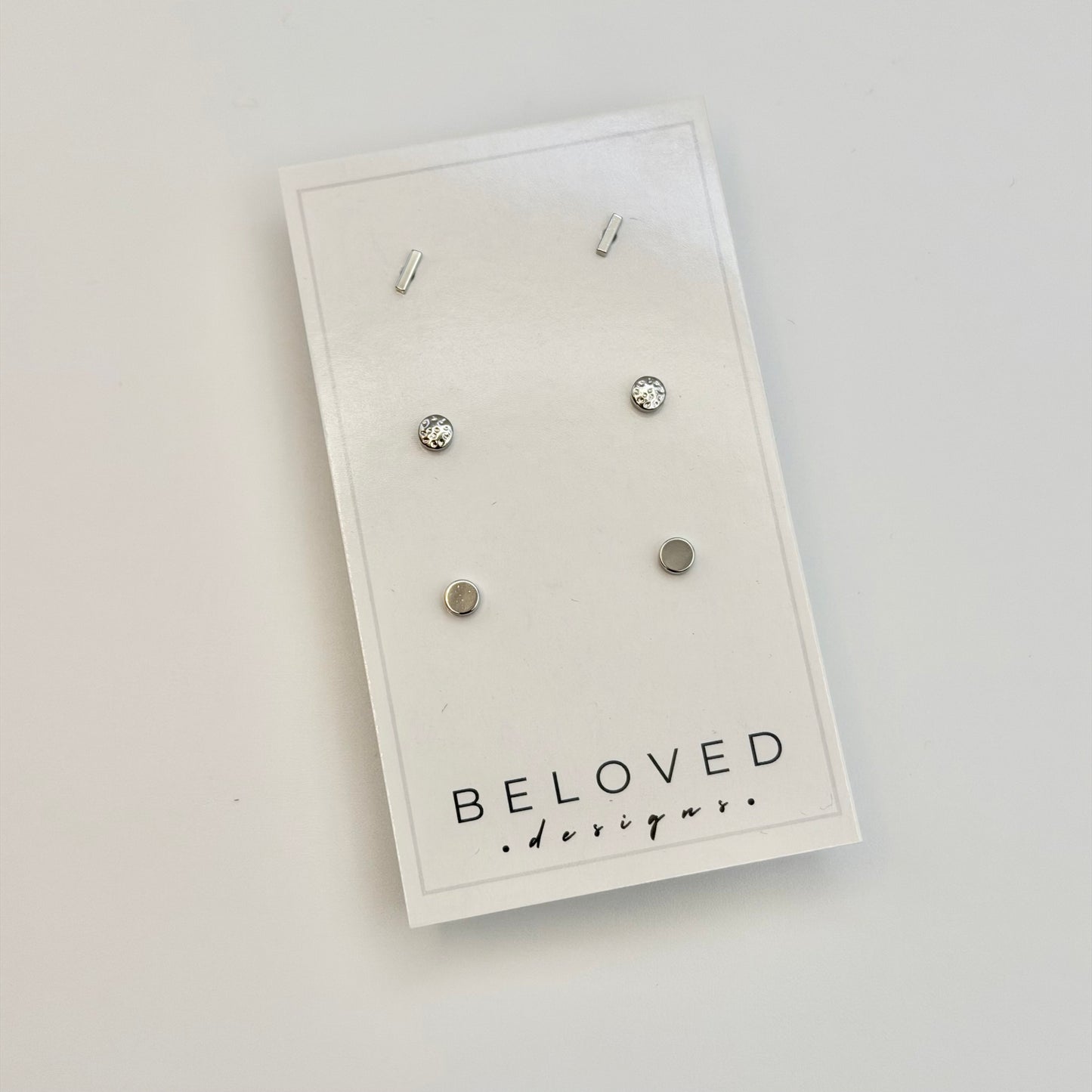 Triple Stud Earring Set 1 | Rhodium