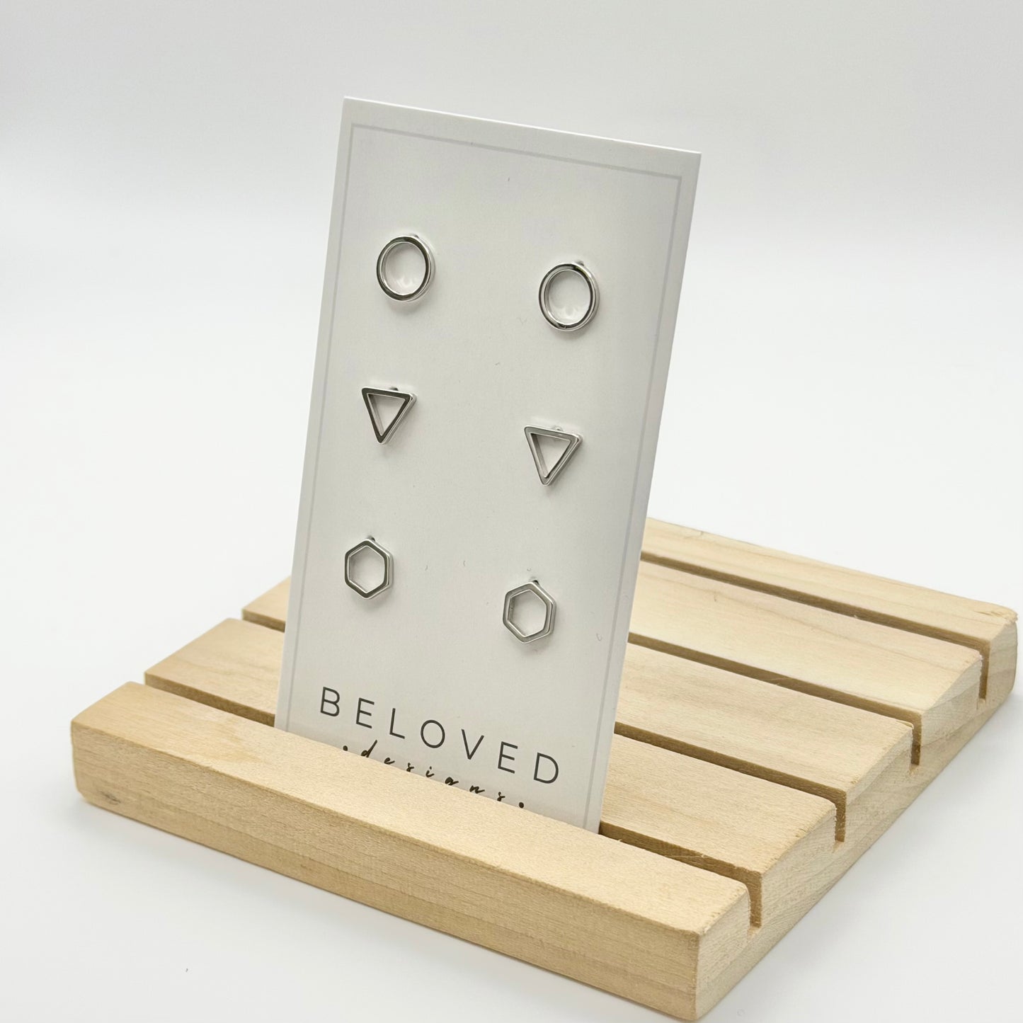 Triple Stud Earring Set 2 | Rhodium