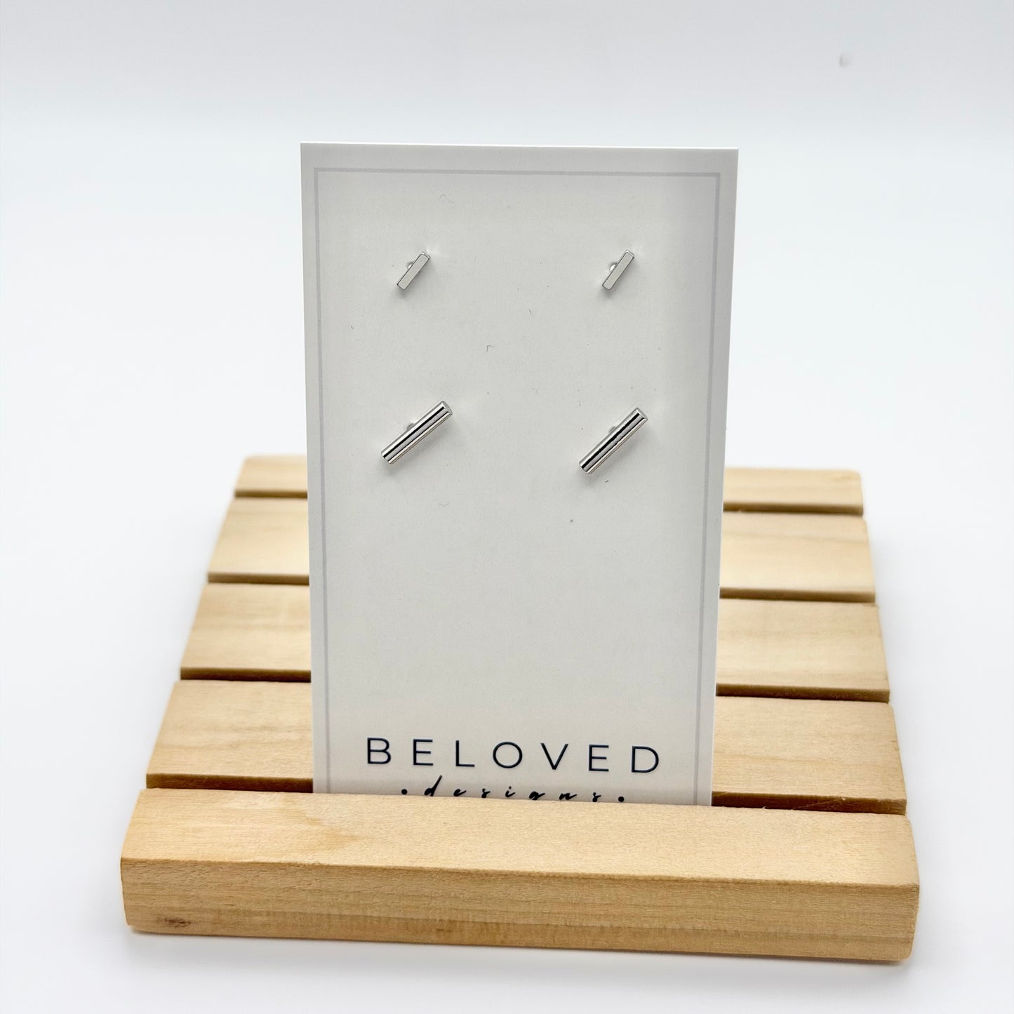 Double Stud Earring Set 1 | Rhodium