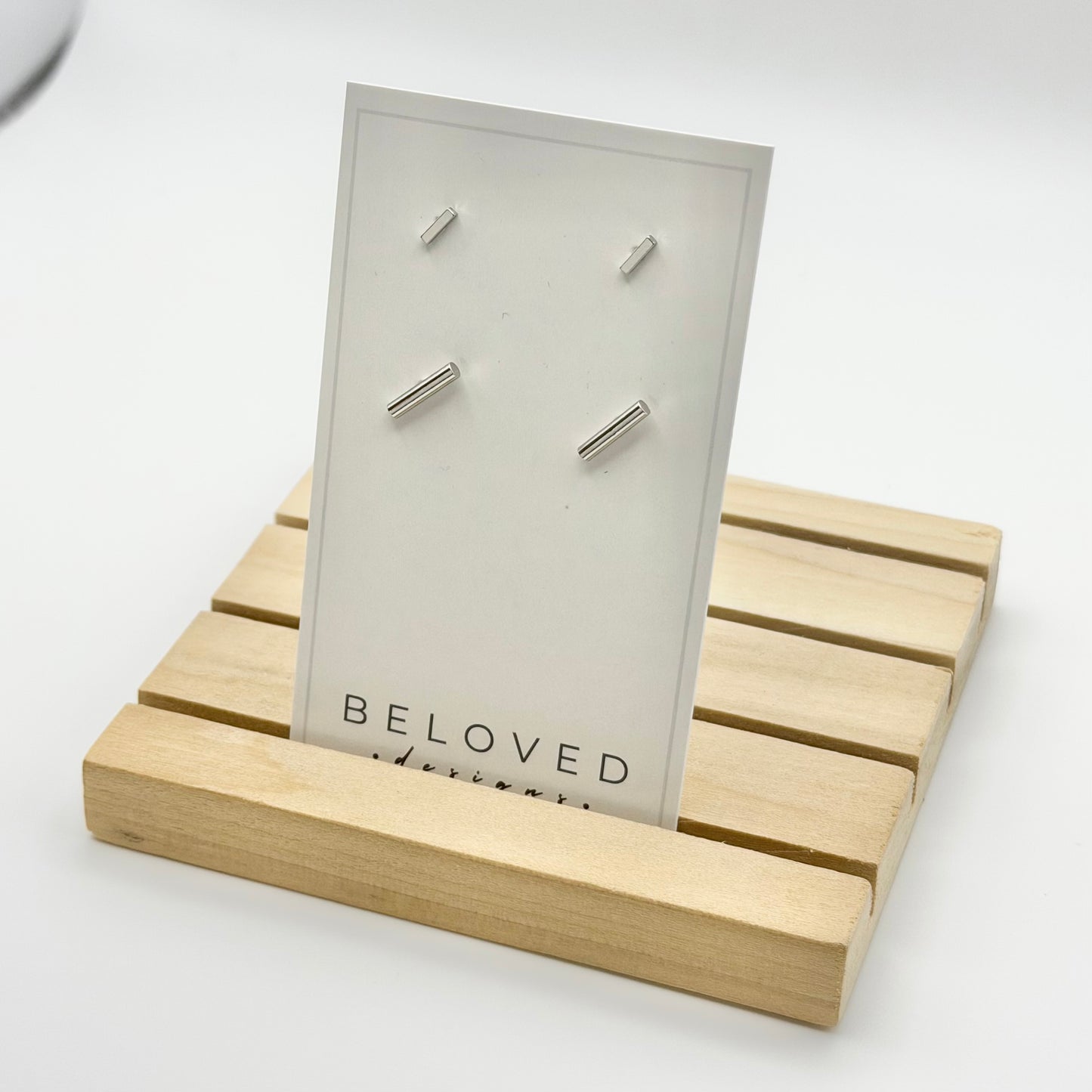 Double Stud Earring Set 1 | Rhodium