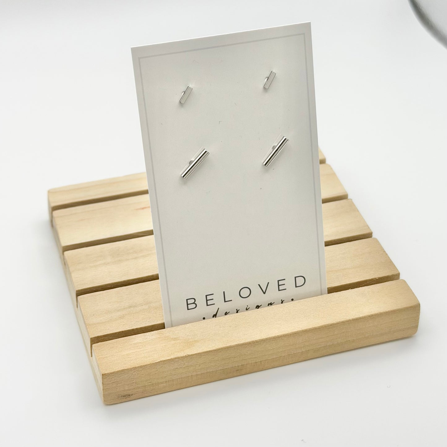 Double Stud Earring Set 1 | Rhodium