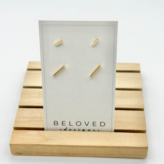 Double Stud Earring Set 1 | Gold