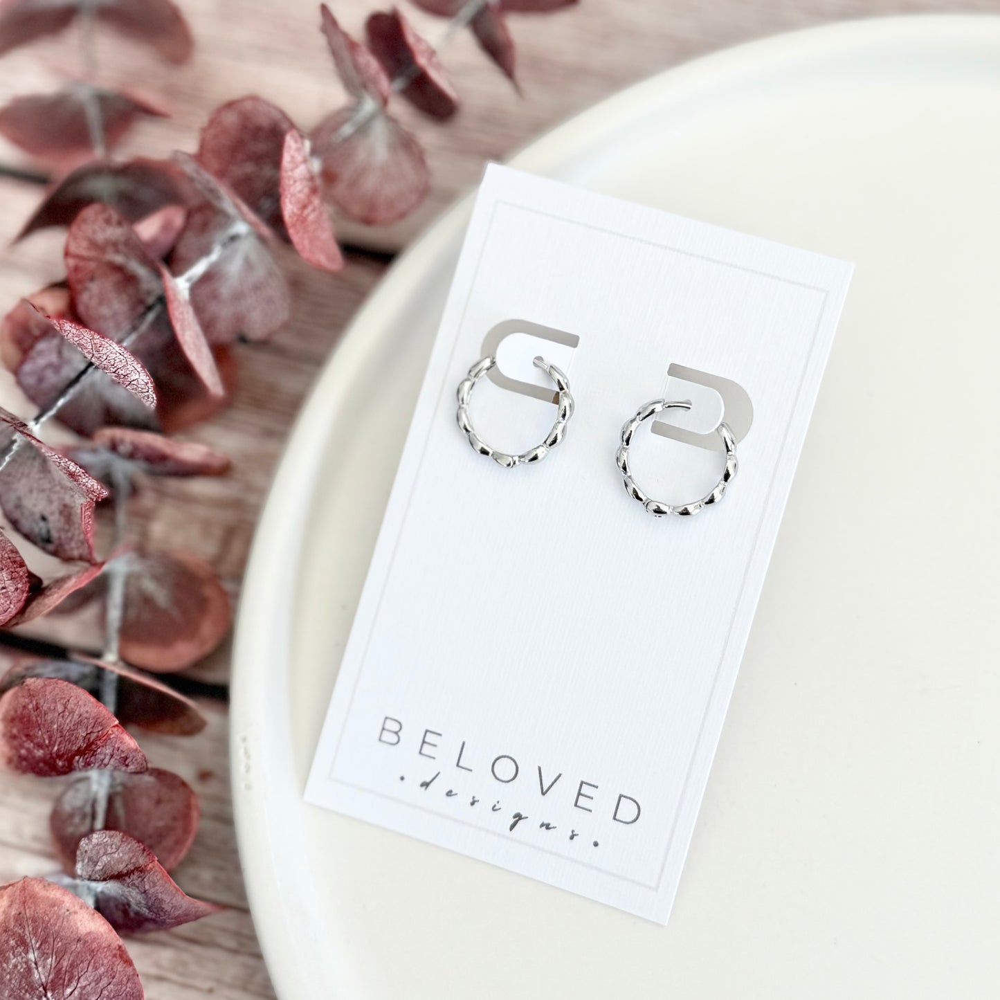 Bubble Huggies | Rhodium