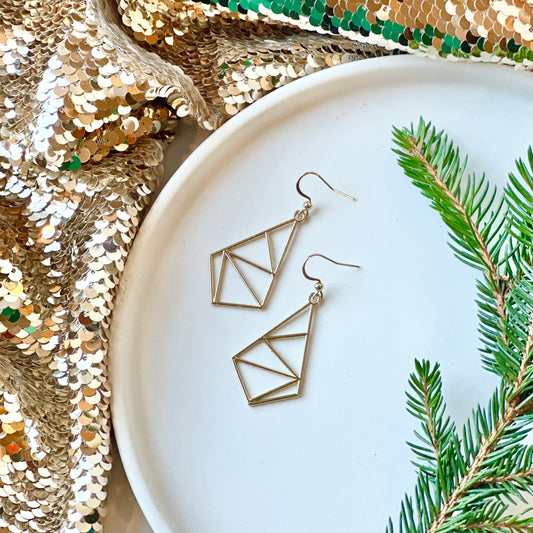 Abstract Triangle Earrings
