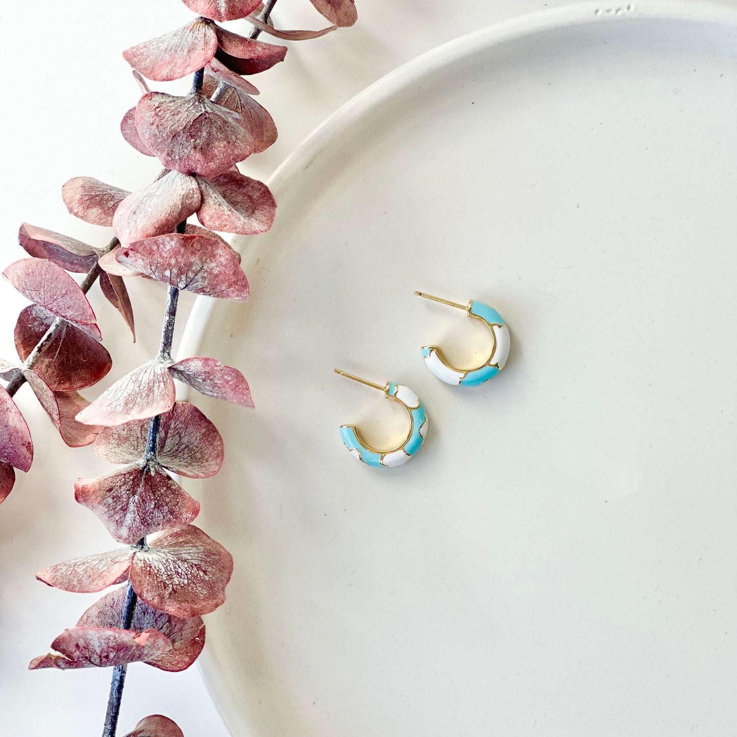 Blue Clouds Post Earrings