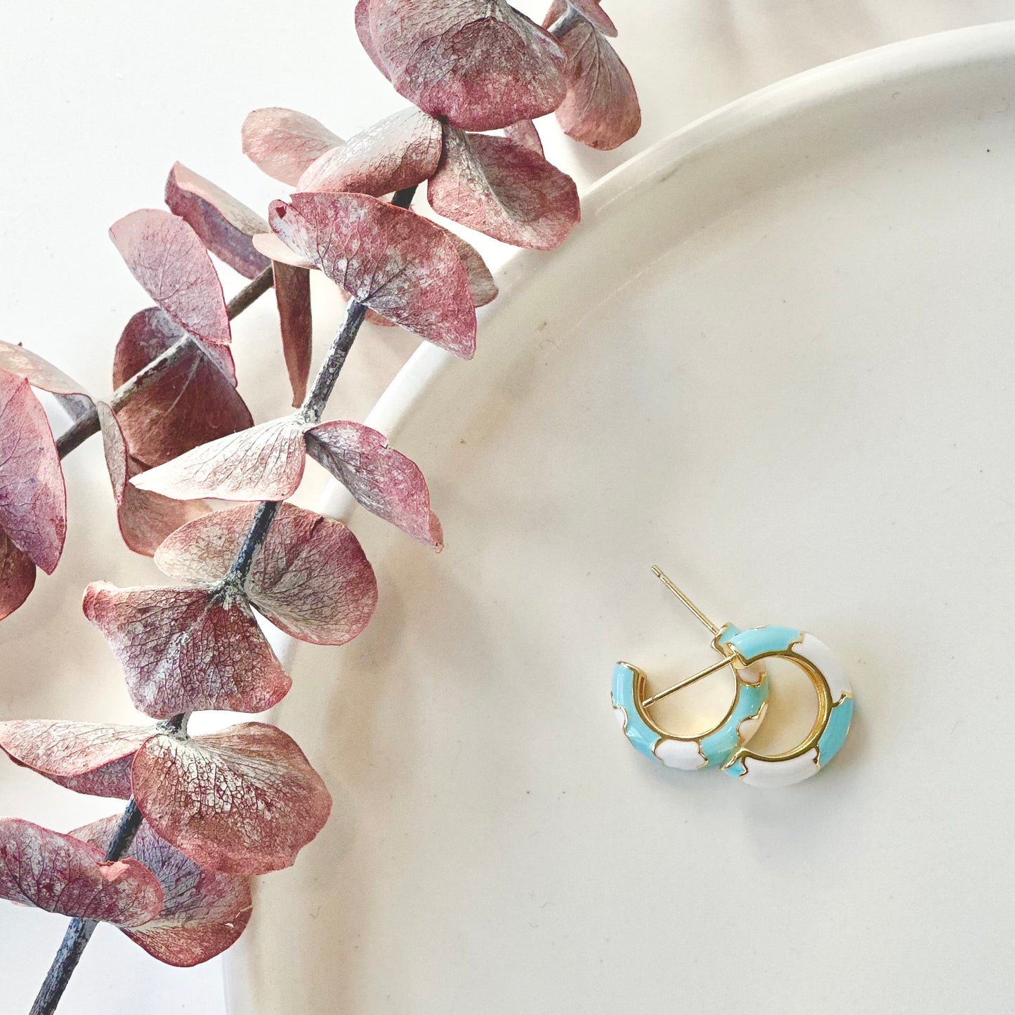 Blue Clouds Post Earrings